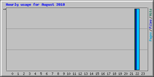 Hourly usage for August 2010